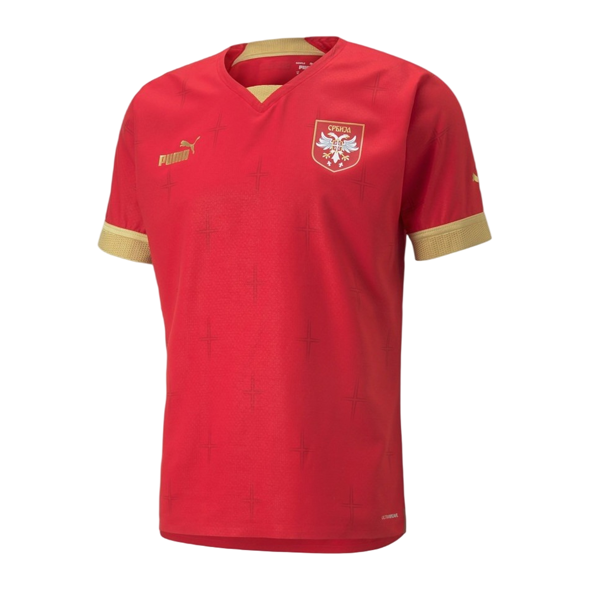 Puma Servië Thuisshirt 2022, voorkant