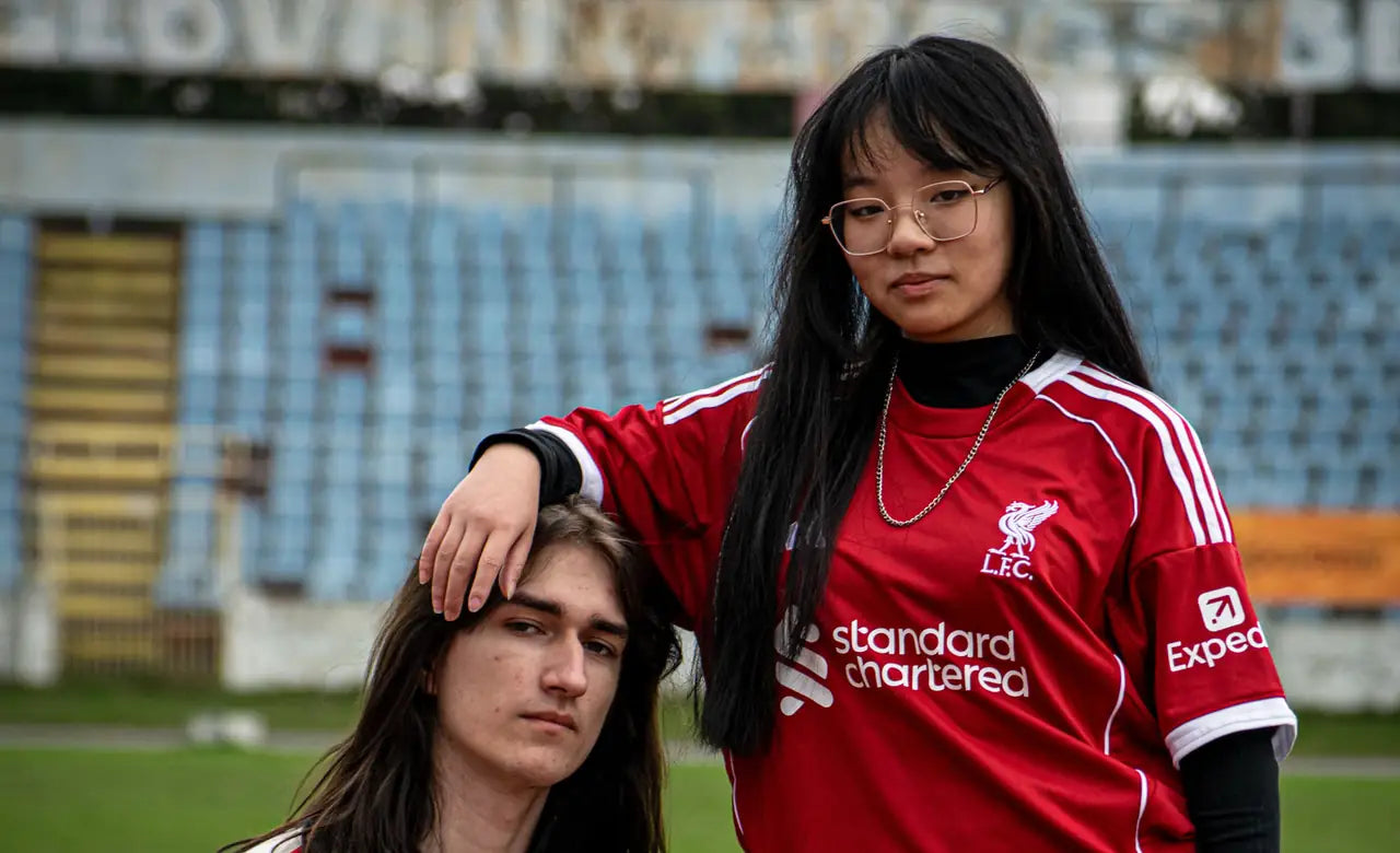Supporters in clubshirts